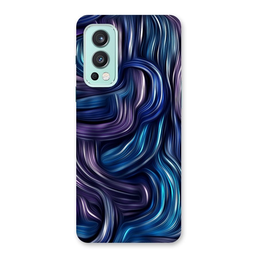 Blue and Purple Oil Paint Back Case for OnePlus Nord 2 5G