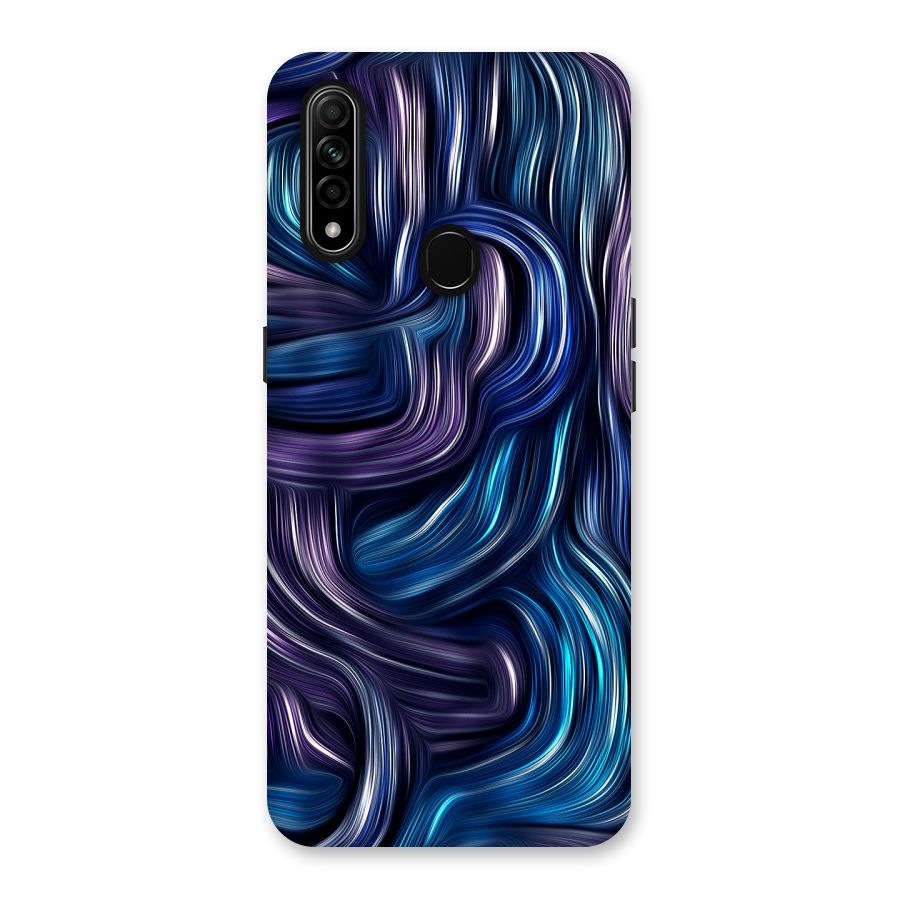 Blue and Purple Oil Paint Back Case for Oppo A31