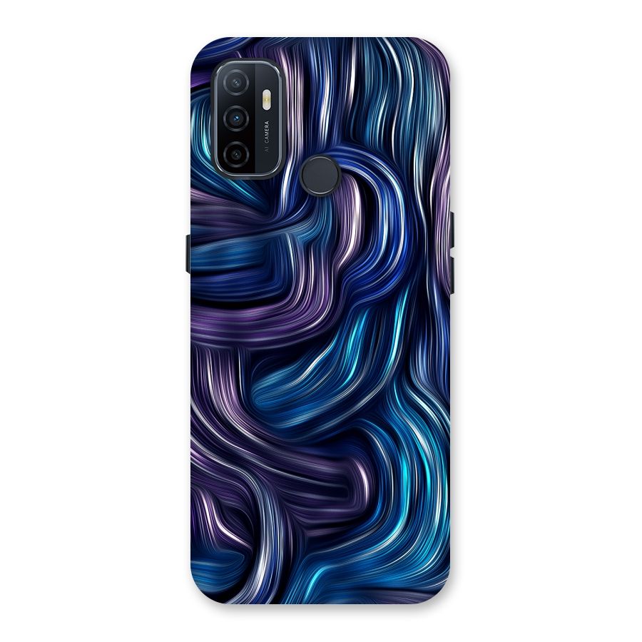 Blue and Purple Oil Paint Back Case for Oppo A32