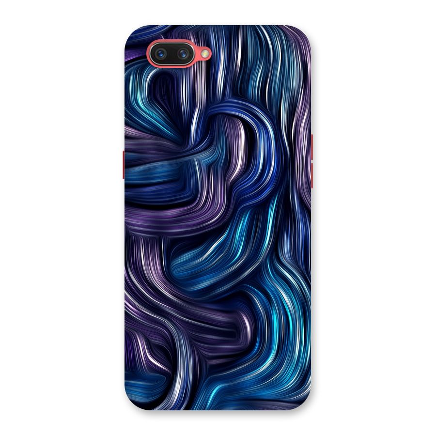 Blue and Purple Oil Paint Back Case for Oppo A3s