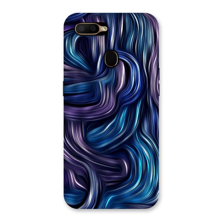 Blue and Purple Oil Paint Back Case for Oppo A5s
