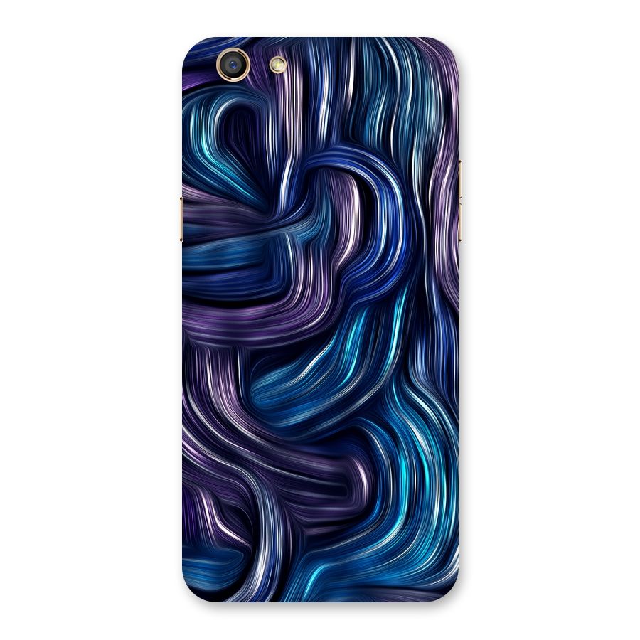 Blue and Purple Oil Paint Back Case for Oppo F3