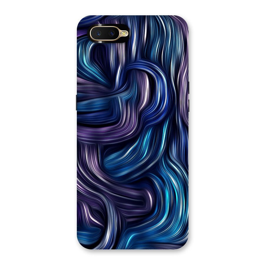 Blue and Purple Oil Paint Back Case for Oppo K1