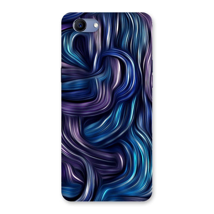 Blue and Purple Oil Paint Back Case for Oppo Realme 1