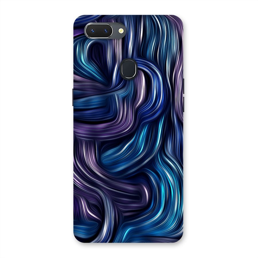 Blue and Purple Oil Paint Back Case for Oppo Realme 2