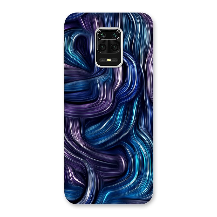 Blue and Purple Oil Paint Back Case for Poco M2 Pro