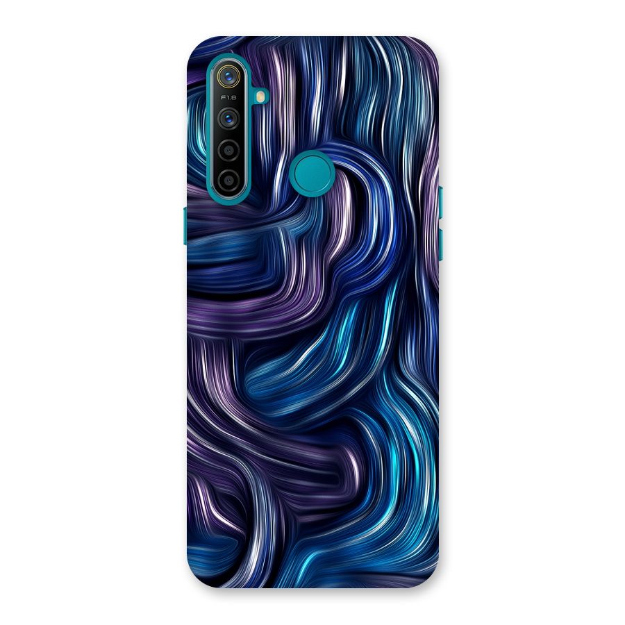 Blue and Purple Oil Paint Back Case for Realme 5i