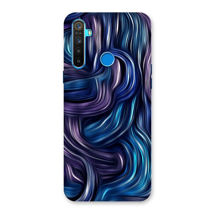 Blue and Purple Oil Paint Back Case for Realme 5s