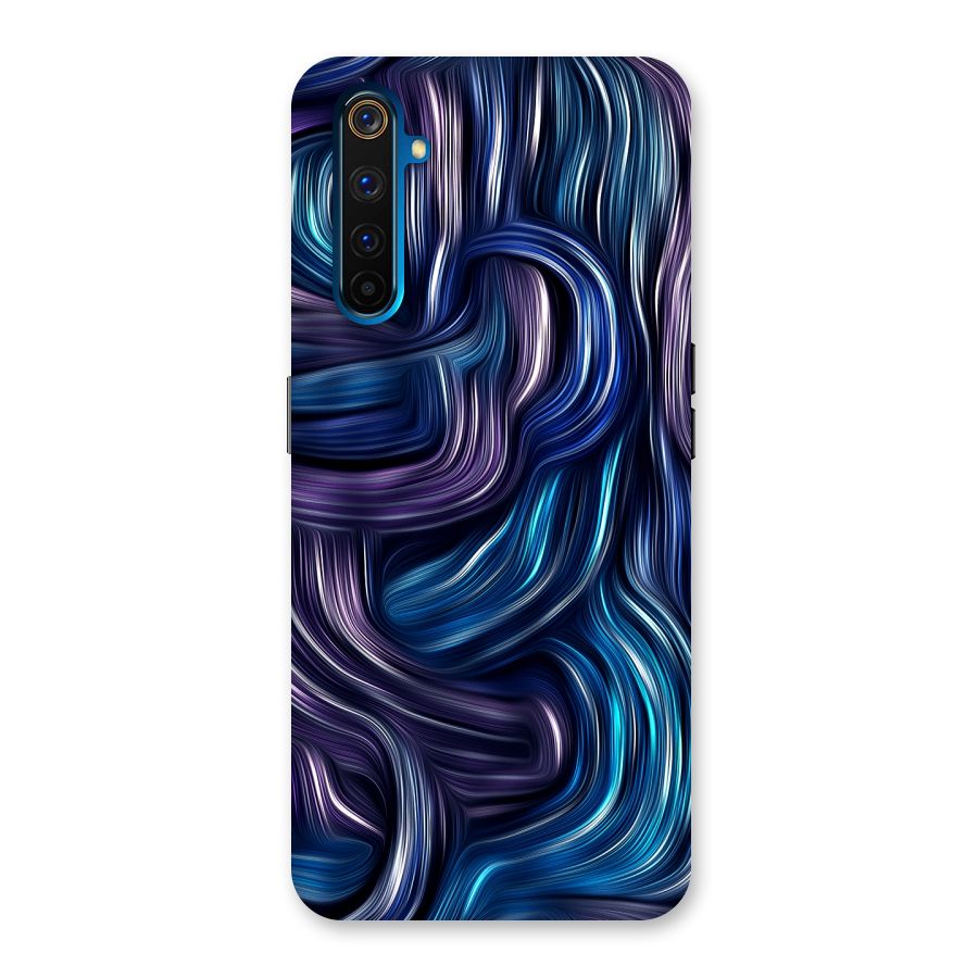 Blue and Purple Oil Paint Back Case for Realme 6 Pro