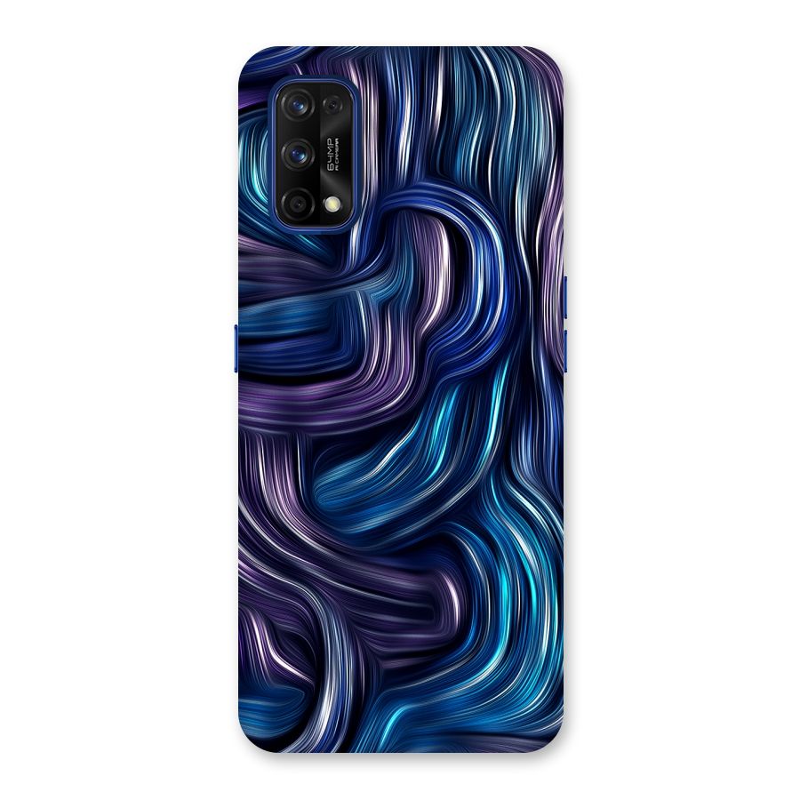Blue and Purple Oil Paint Back Case for Realme 7 Pro