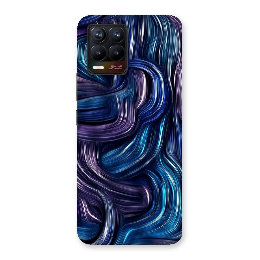 Blue and Purple Oil Paint Back Case for Realme 8