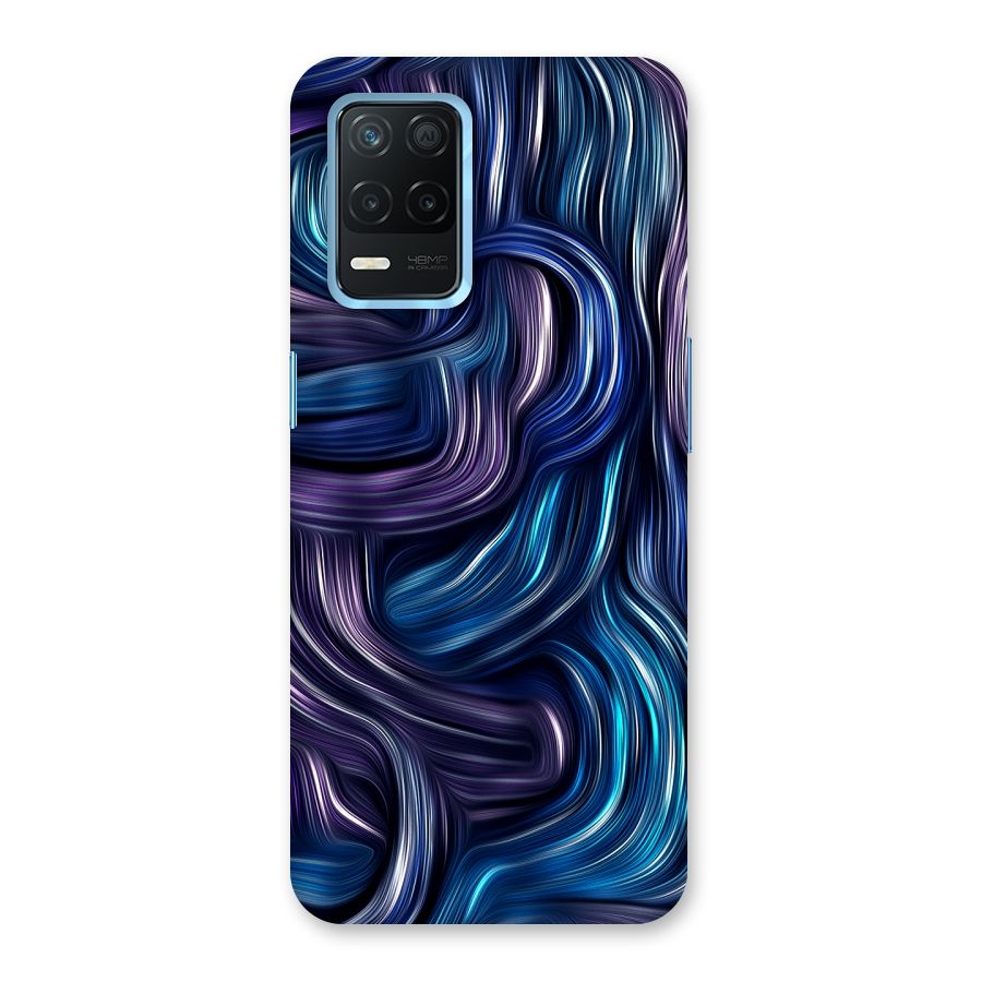 Blue and Purple Oil Paint Back Case for Realme 8s 5G