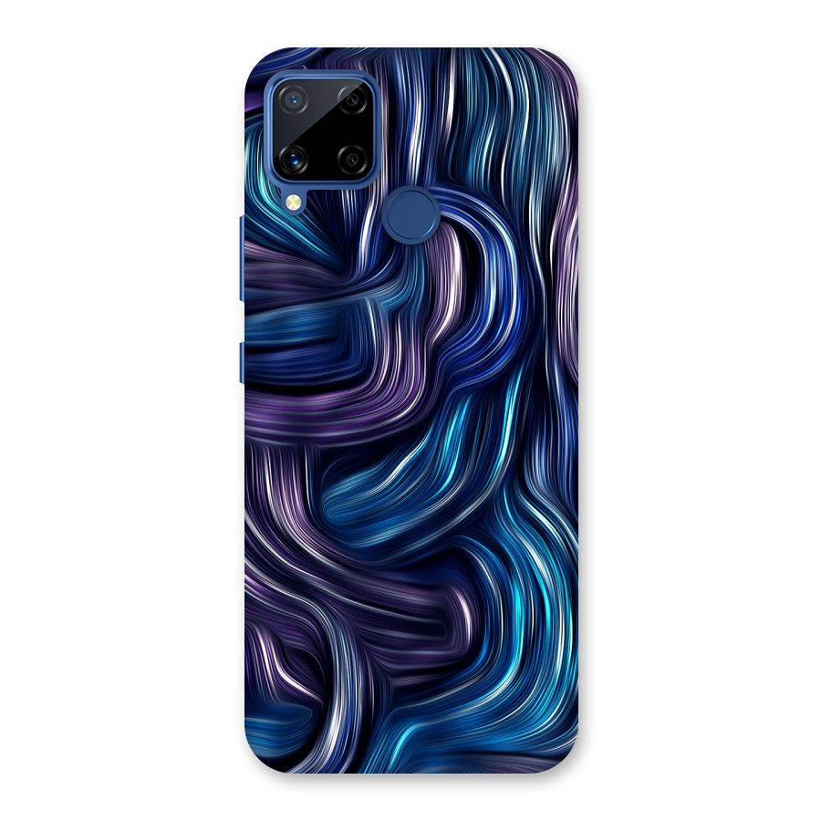 Blue and Purple Oil Paint Back Case for Realme C15
