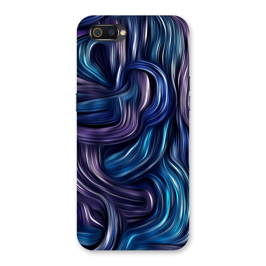 Blue and Purple Oil Paint Back Case for Realme C2