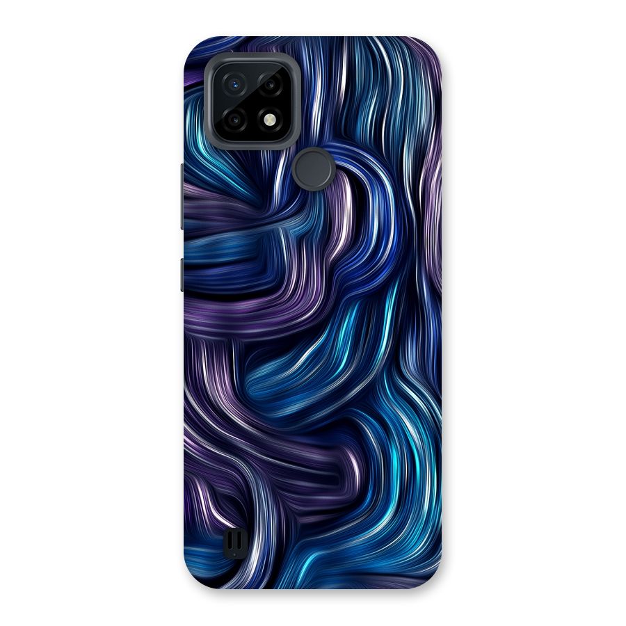 Blue and Purple Oil Paint Back Case for Realme C21