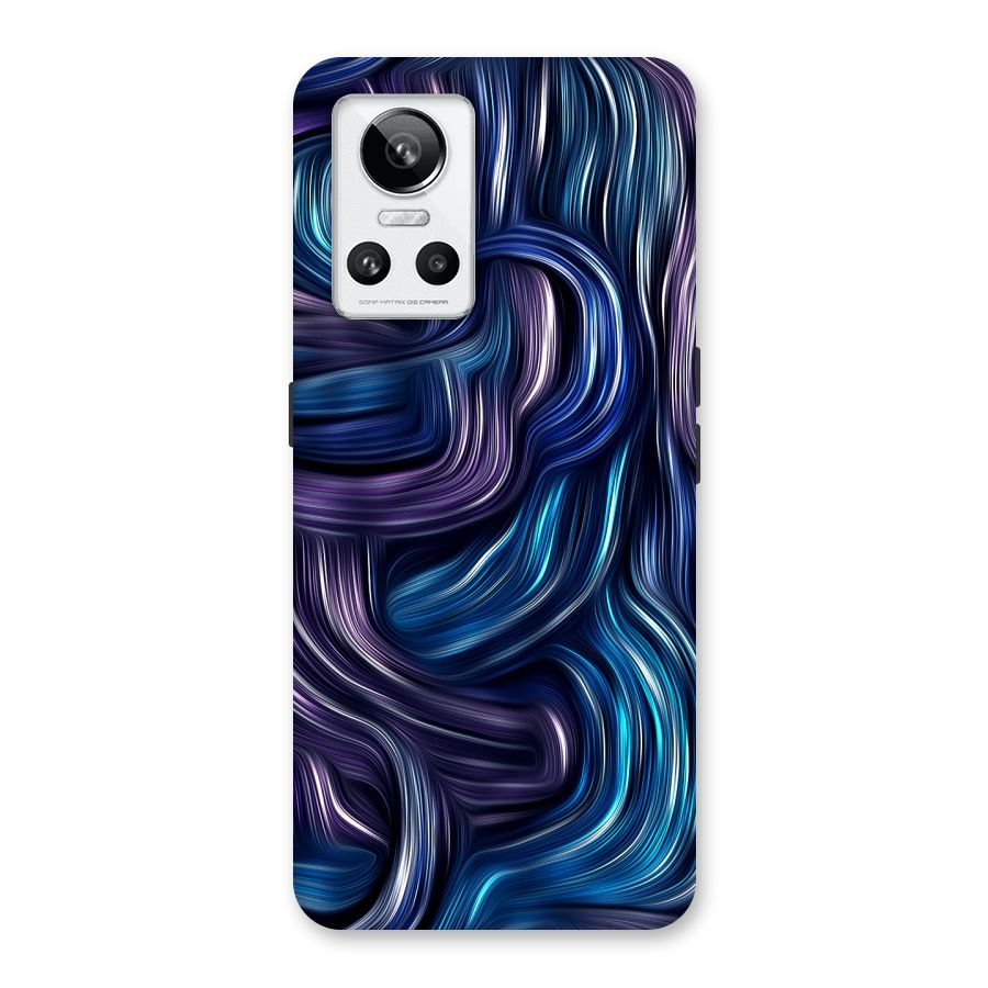 Blue and Purple Oil Paint Back Case for Realme GT Neo 3