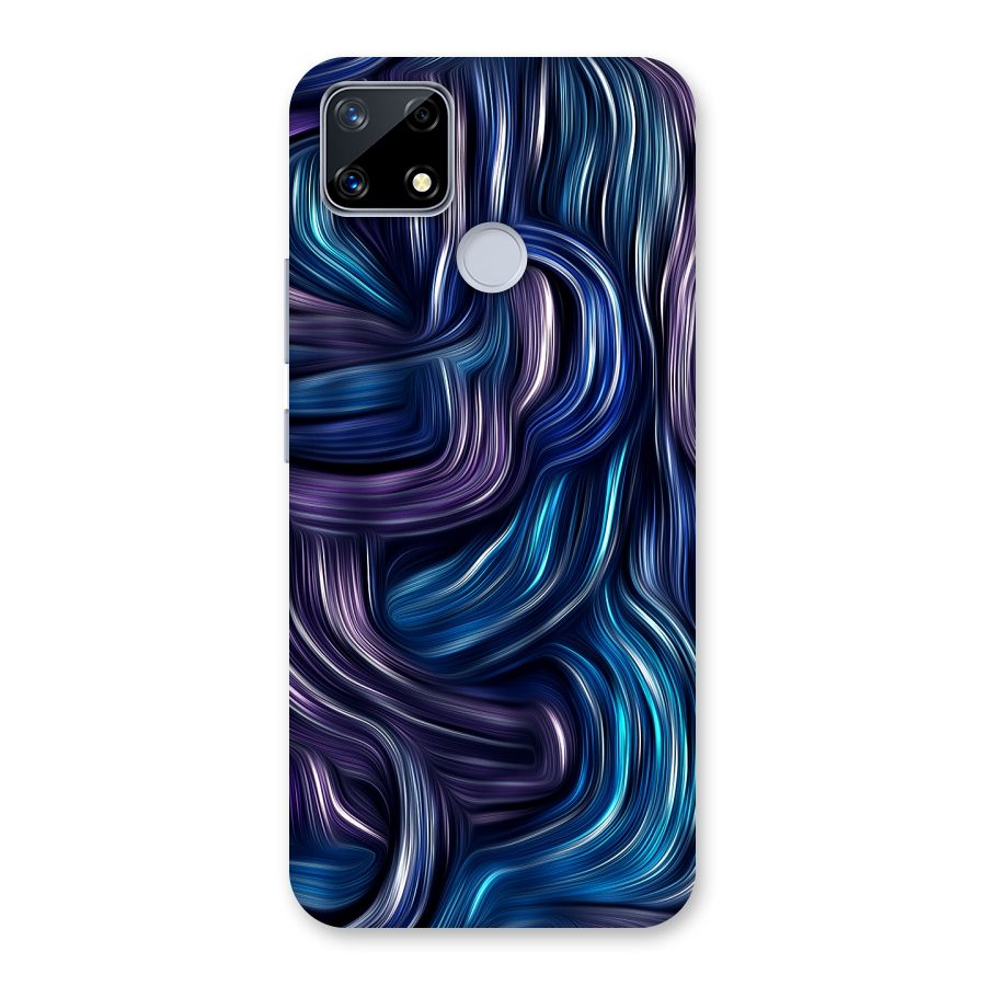 Blue and Purple Oil Paint Back Case for Realme Narzo 20