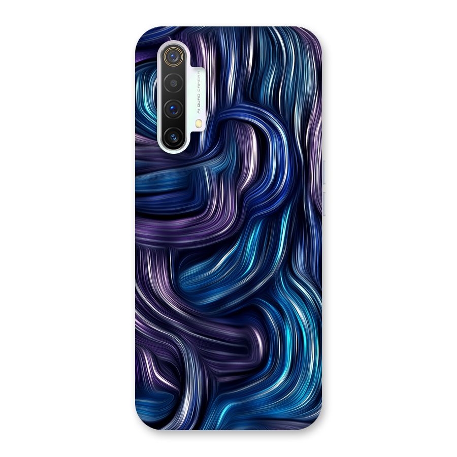Blue and Purple Oil Paint Back Case for Realme X3