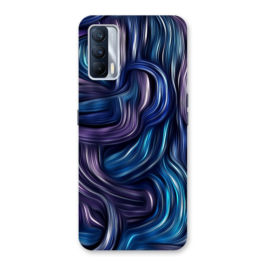 Blue and Purple Oil Paint Back Case for Realme X7