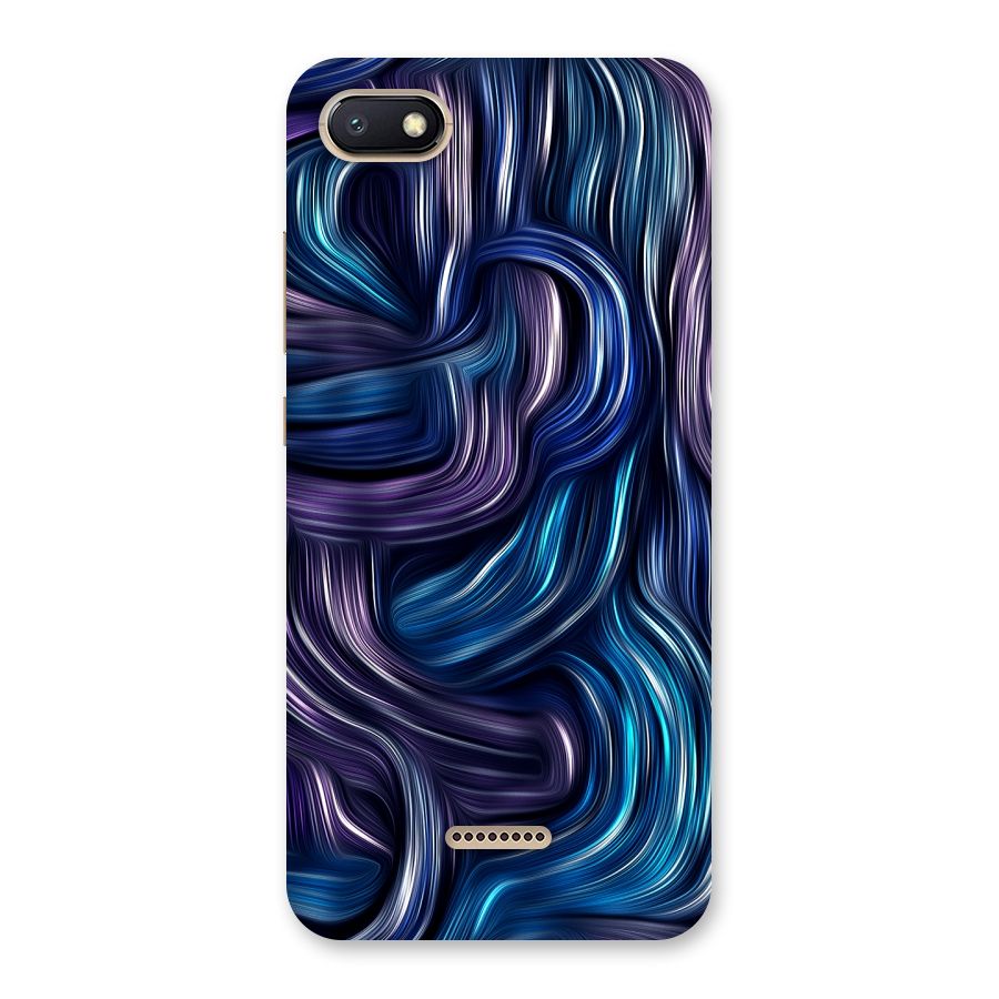 Blue and Purple Oil Paint Back Case for Redmi 6A