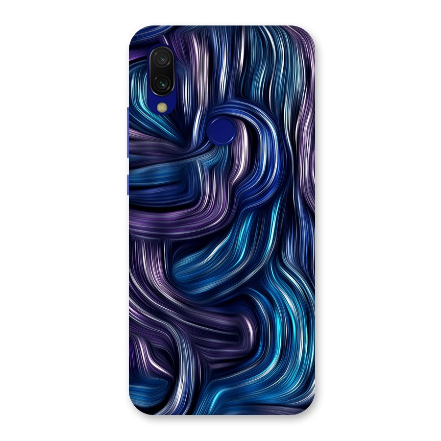 Blue and Purple Oil Paint Back Case for Redmi 7