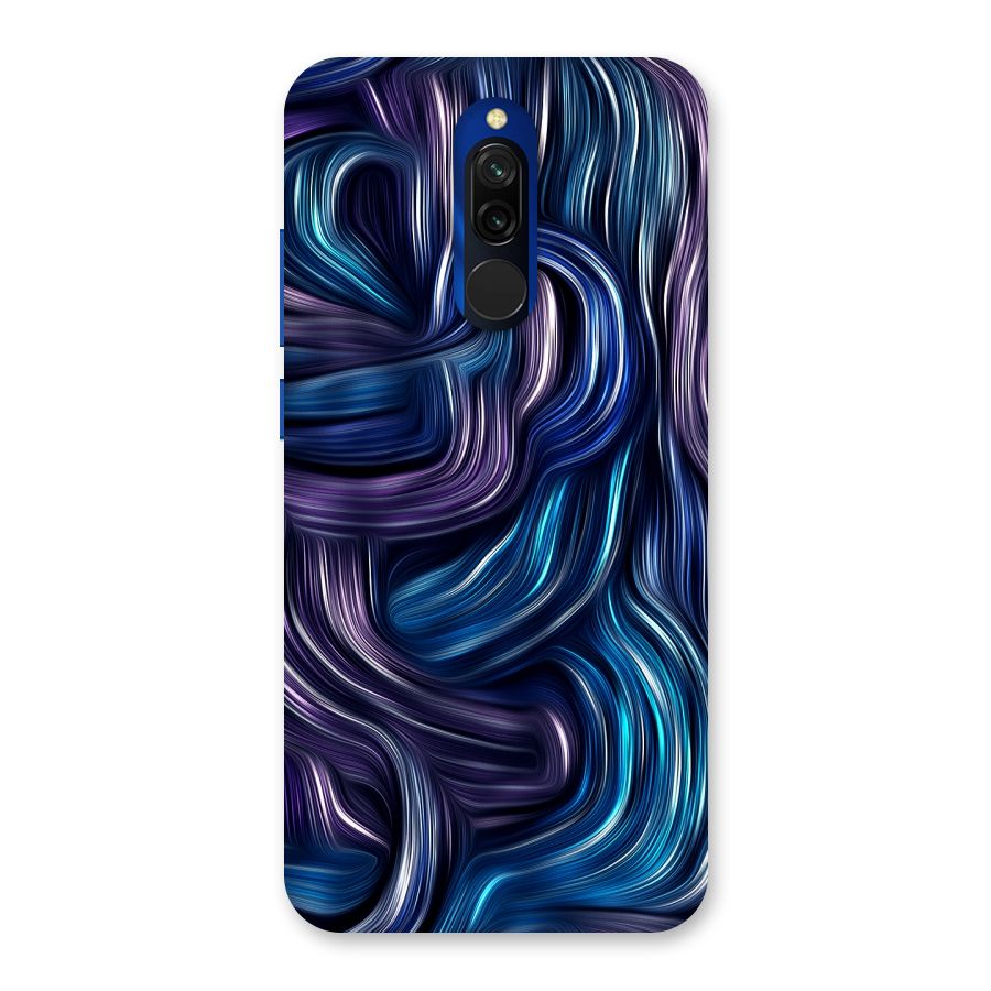 Blue and Purple Oil Paint Back Case for Redmi 8
