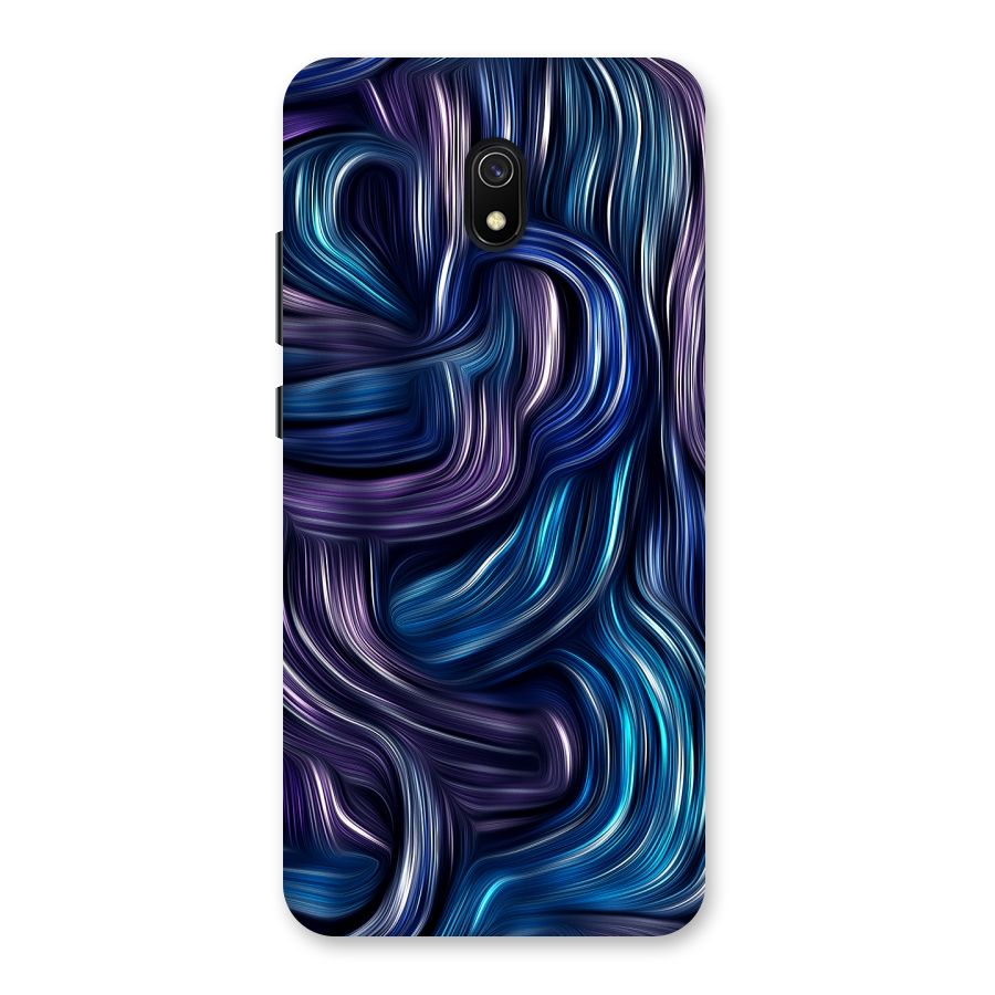 Blue and Purple Oil Paint Back Case for Redmi 8A