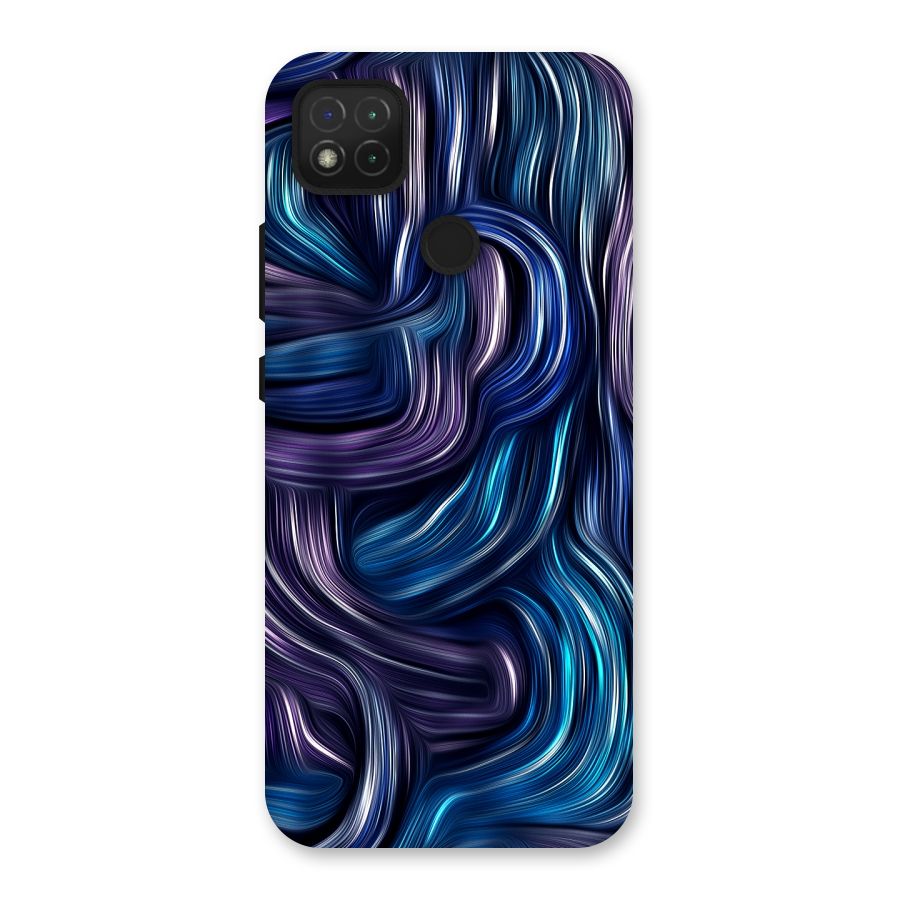 Blue and Purple Oil Paint Back Case for Redmi 9C
