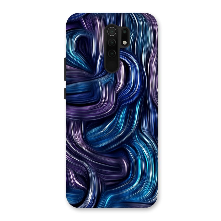 Blue and Purple Oil Paint Back Case for Redmi 9 Prime