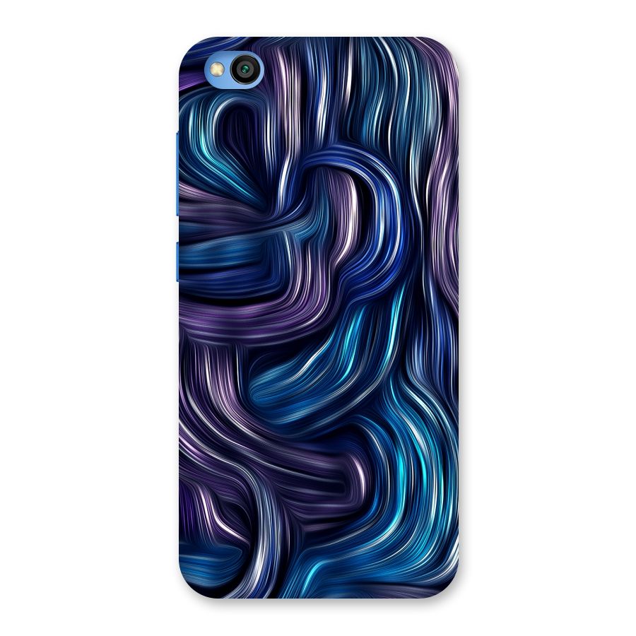 Blue and Purple Oil Paint Back Case for Redmi Go