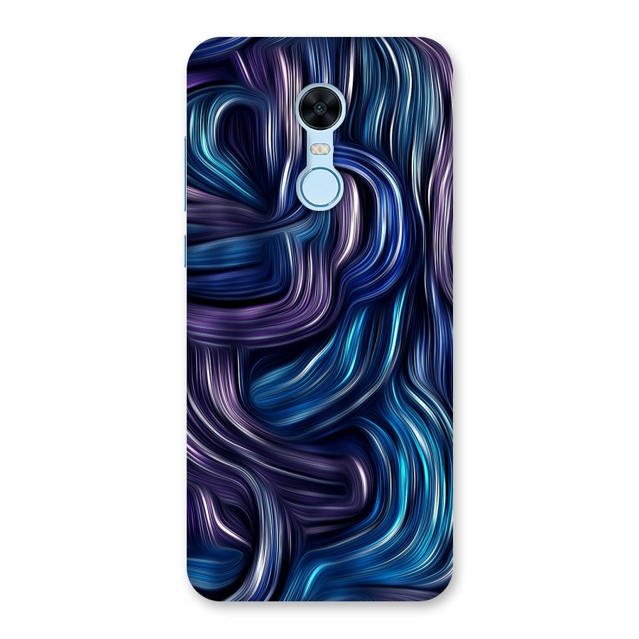 Blue and Purple Oil Paint Back Case for Redmi Note 5