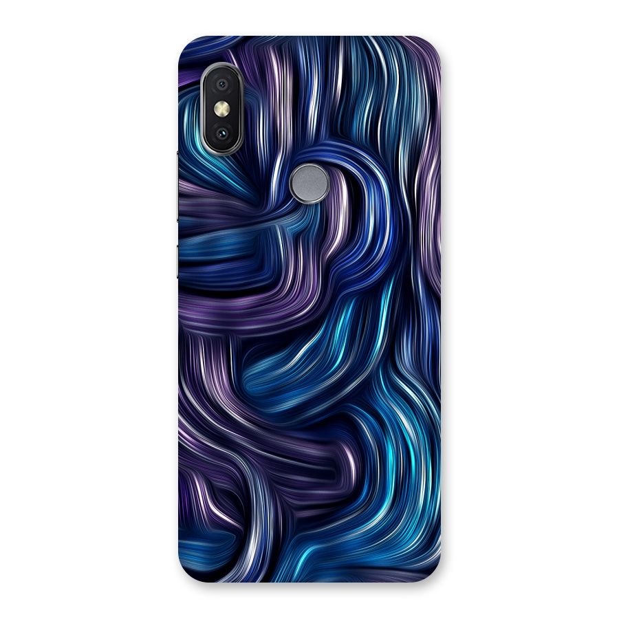 Blue and Purple Oil Paint Back Case for Redmi Y2