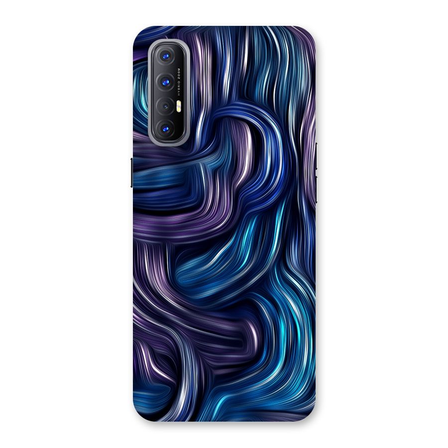 Blue and Purple Oil Paint Back Case for Reno3 Pro