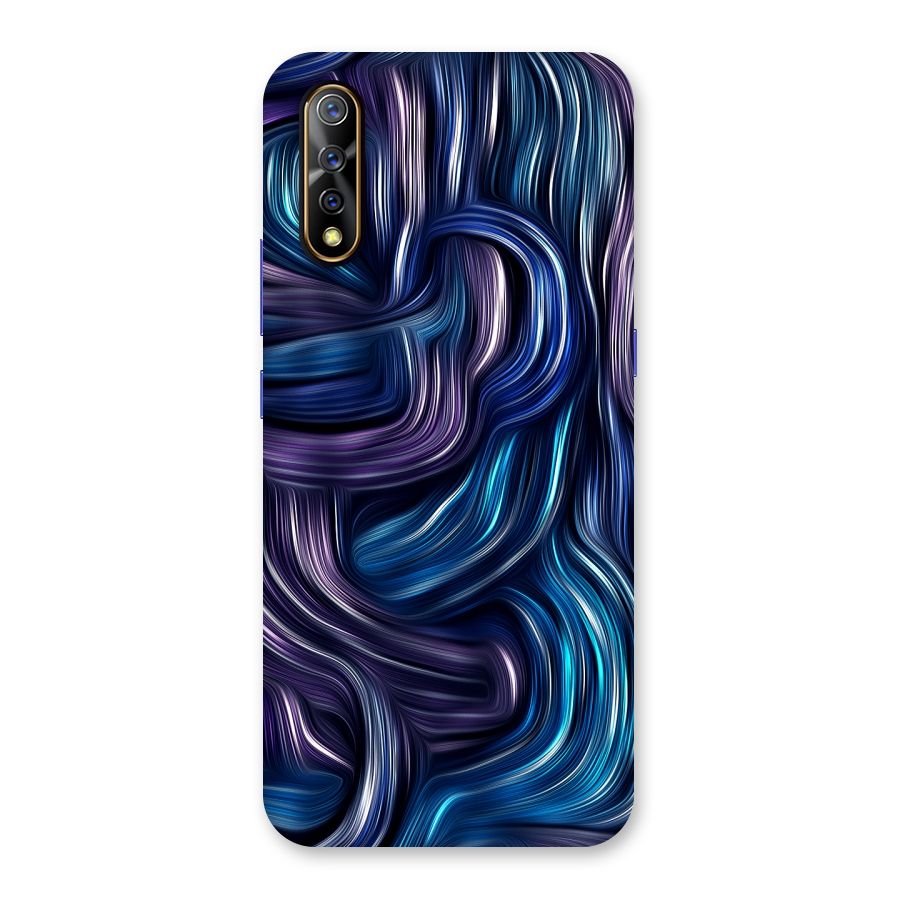 Blue and Purple Oil Paint Back Case for Vivo S1