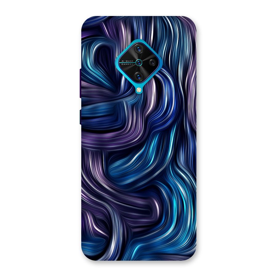 Blue and Purple Oil Paint Back Case for Vivo S1 Pro