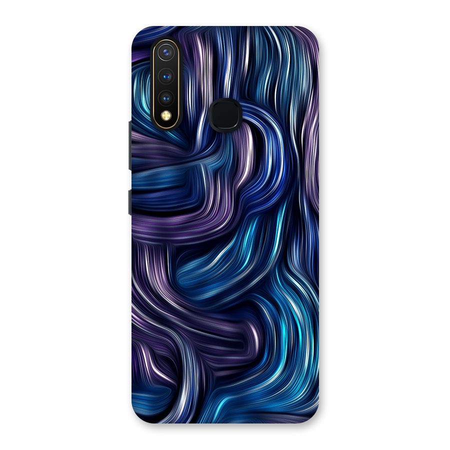 Blue and Purple Oil Paint Back Case for Vivo U20