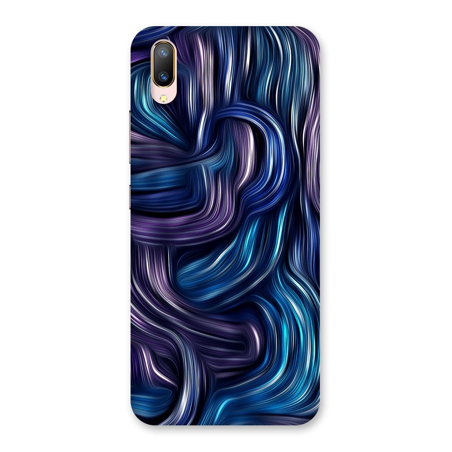 Blue and Purple Oil Paint Back Case for Vivo V11 Pro