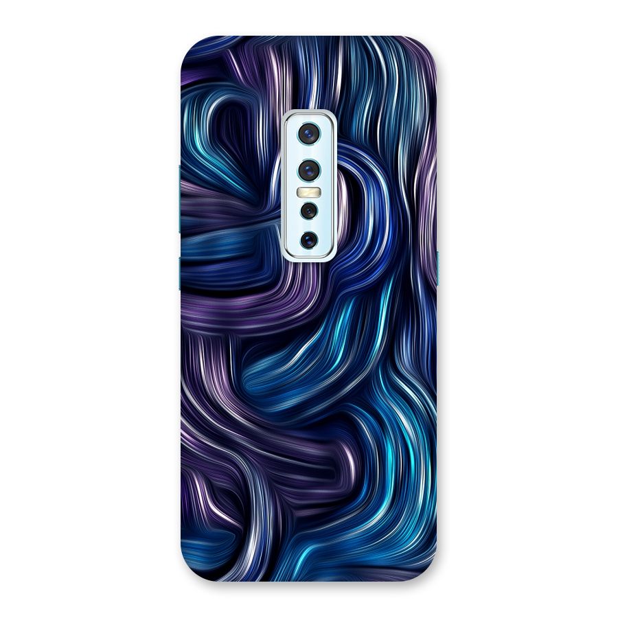Blue and Purple Oil Paint Back Case for Vivo V17 Pro