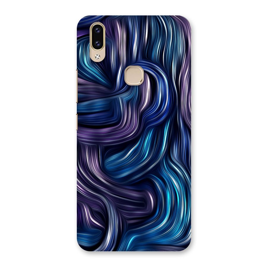 Blue and Purple Oil Paint Back Case for Vivo V9 Youth