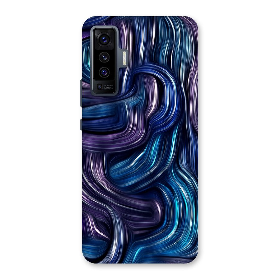 Blue and Purple Oil Paint Back Case for Vivo X50