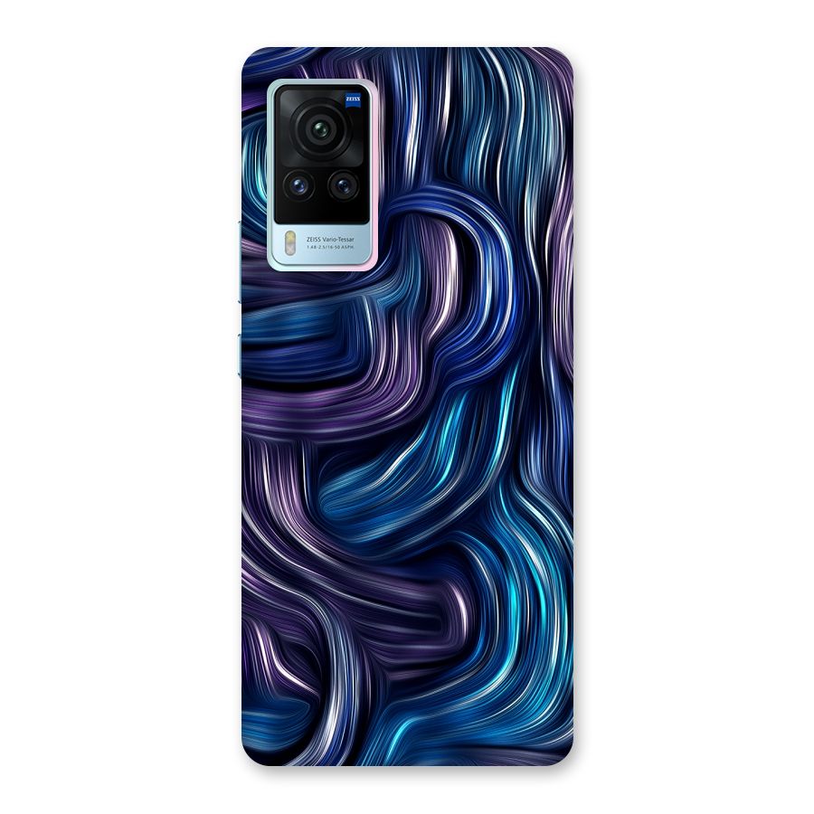 Blue and Purple Oil Paint Back Case for Vivo X60 Pro