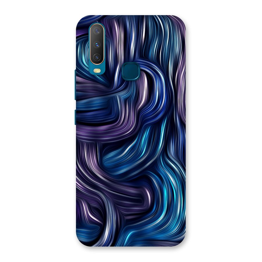Blue and Purple Oil Paint Back Case for Vivo Y17