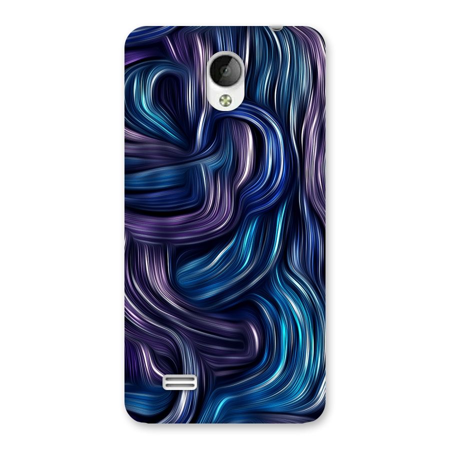 Blue and Purple Oil Paint Back Case for Vivo Y21