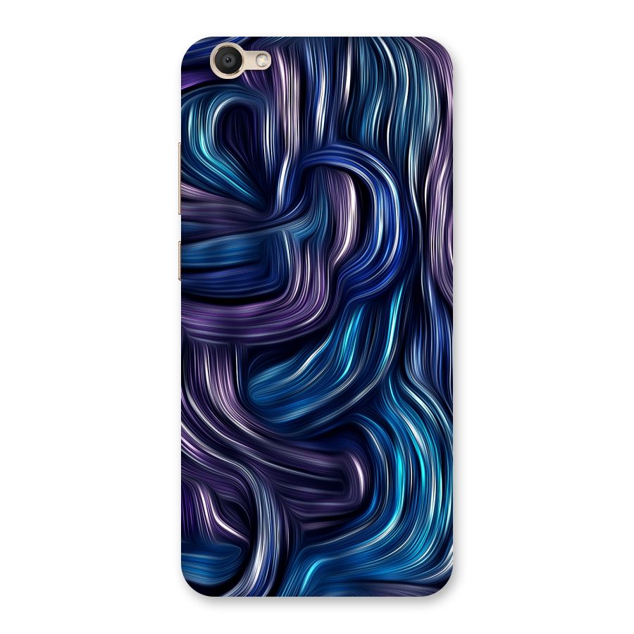 Blue and Purple Oil Paint Back Case for Vivo Y67