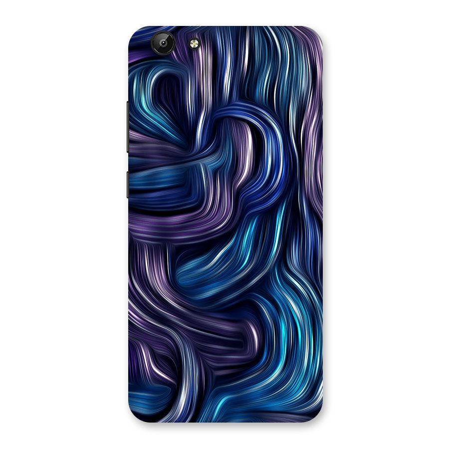 Blue and Purple Oil Paint Back Case for Vivo Y69