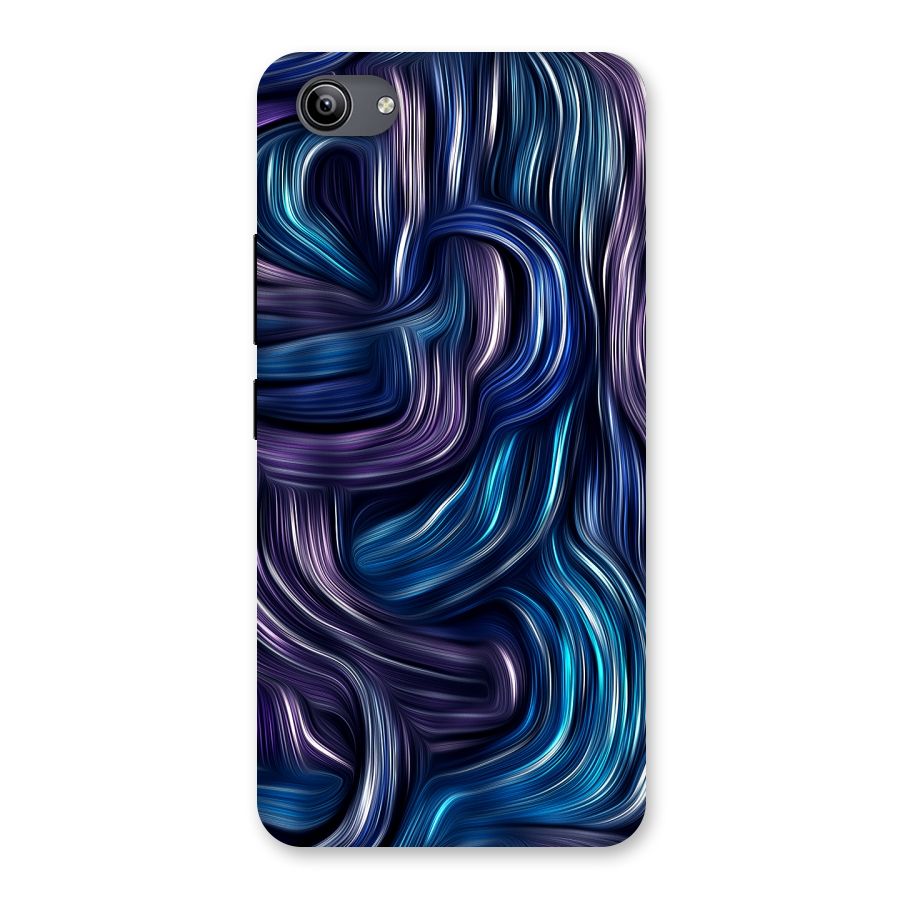 Blue and Purple Oil Paint Back Case for Vivo Y81i