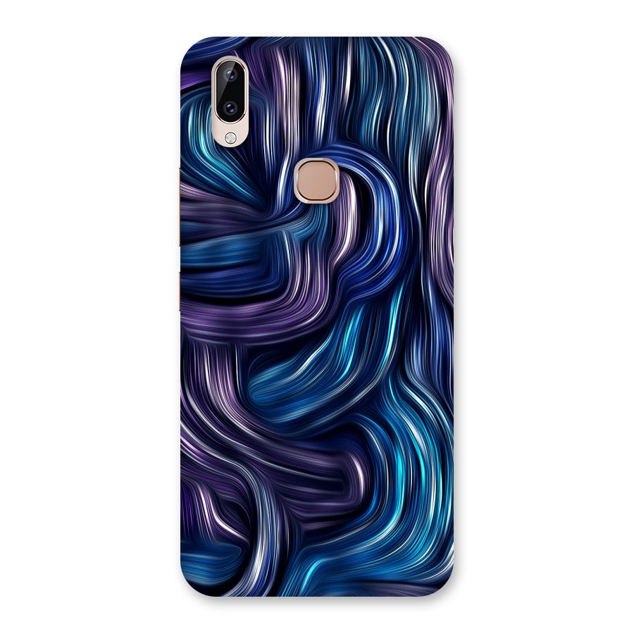 Blue and Purple Oil Paint Back Case for Vivo Y83 Pro