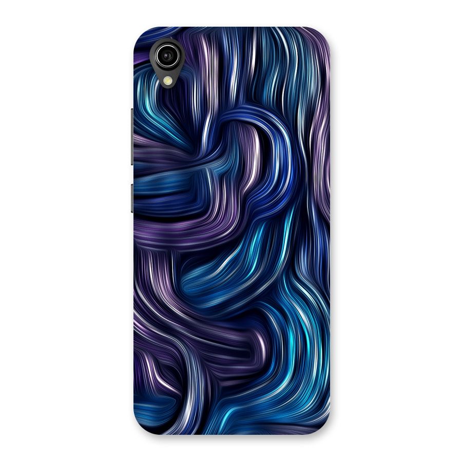 Blue and Purple Oil Paint Back Case for Vivo Y90