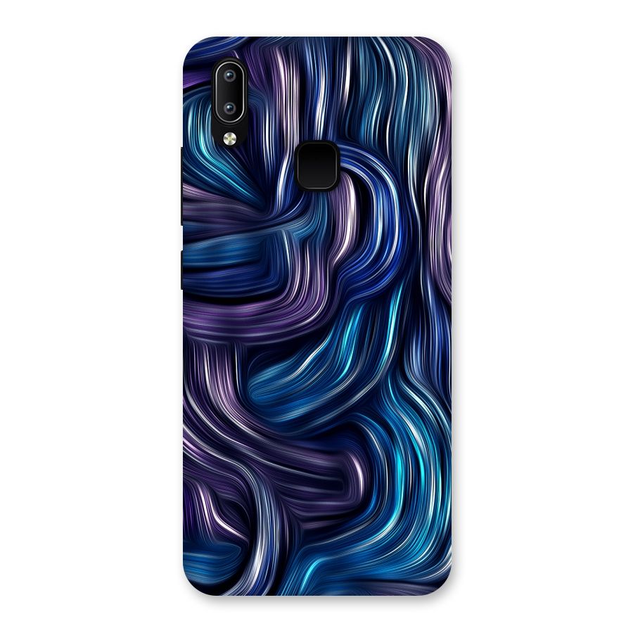Blue and Purple Oil Paint Back Case for Vivo Y93