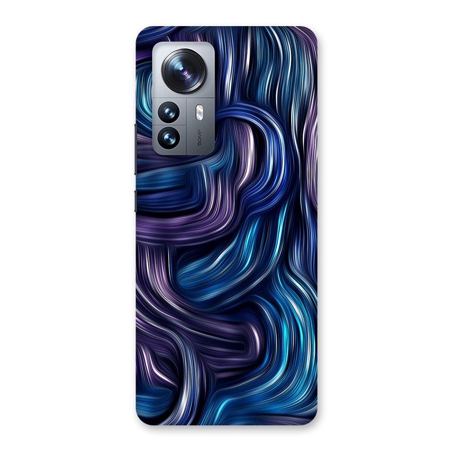 Blue and Purple Oil Paint Back Case for Xiaomi 12 Pro